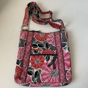 Vera Bradley Cheery Blossoms Quilted Hipster Splash Floral Crossbody Bag